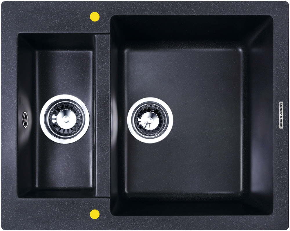 Фото товара: Zigmund & Shtain RECHTECK 600.2, мойка, темная скала