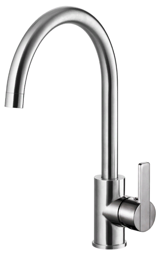 Фото товара: ALVEUS GENESIS TONIA BRS, смеситель, нержавеющая сталь брашированная