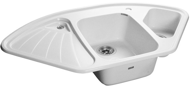 Детальное фото товара: GranFest CORNER GF-C-1040 E, мойка, мрамор, иней