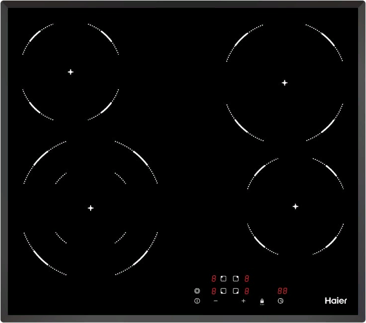 Фото товара: Haier HHY-C64DVB стеклокерамическая поверхность