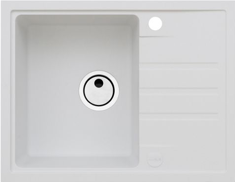 Фото товара: ALVEUS INTERMEZZO 30 GRANITAL ARCTIC -G11, мойка, гранит, белый (в комплекте с сифоном 1117292)