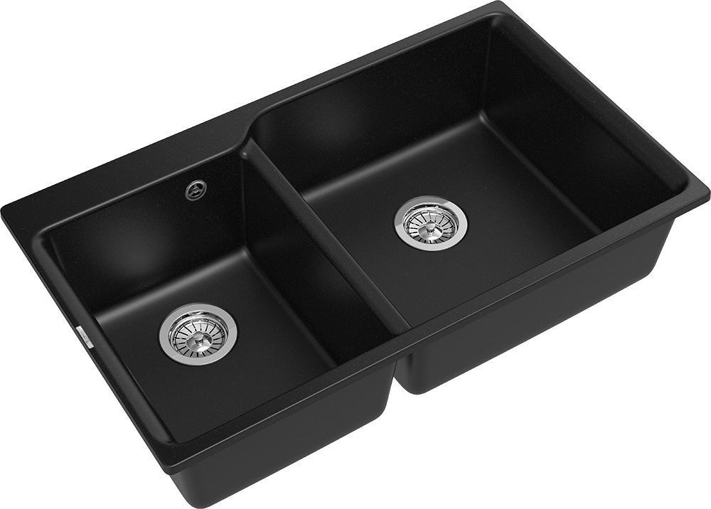 Детальное фото товара: Rivelato AXEL X-90D nero, мойка, гранит, черный