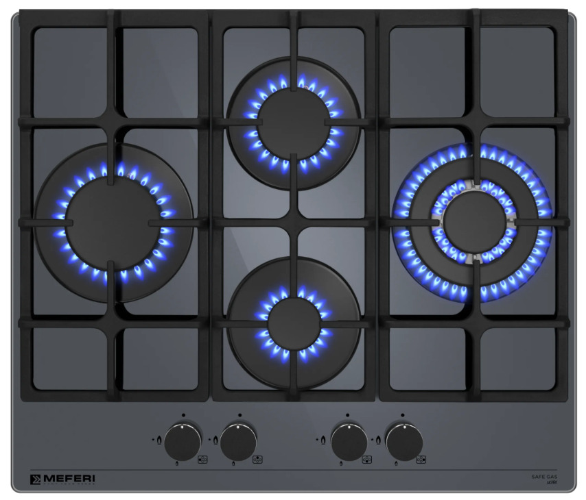 Фото товара: MEFERI MGH604GR GLASS ULTRA газовая поверхность