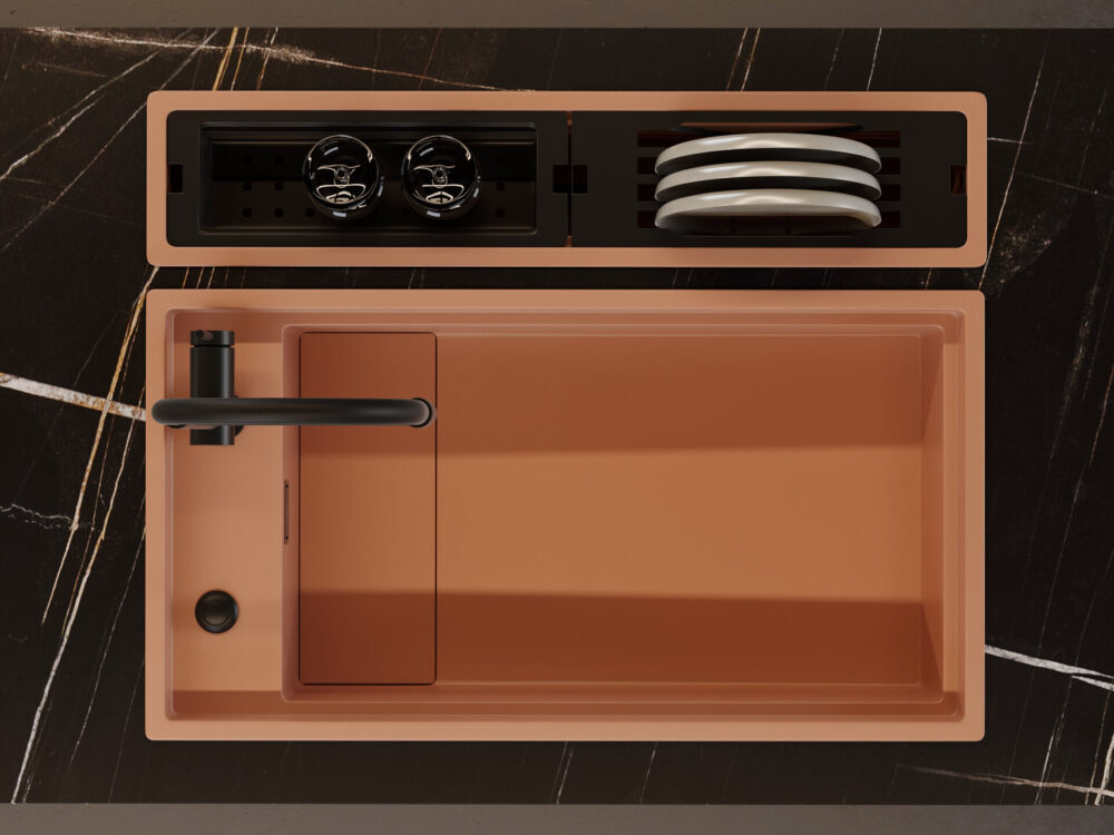 Детальное фото товара: Omoikiri Kinaru Pro 86-U/I CN, мойка, керамика, canyon