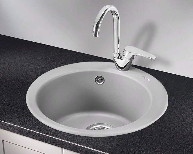 Фото товара: GRANULA 4801 мойка, гранит, алюминиум