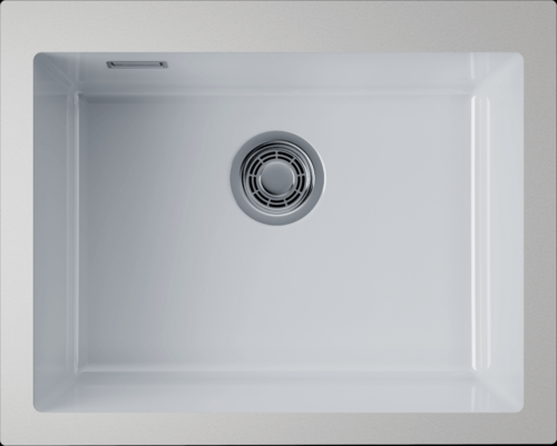 Фото товара: Omoikiri Omishima 60-U-WH Glossy, мойка, керамика, белый глянцевый