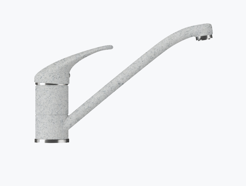 Фото товара: Polygran Низкий, смеситель, светло-серый 314