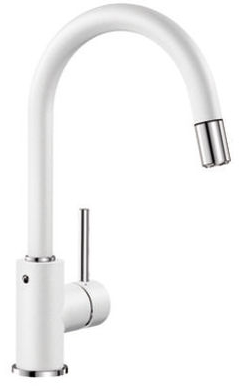 Фото товара: Blanco Mida-S, смеситель, гранит, белый