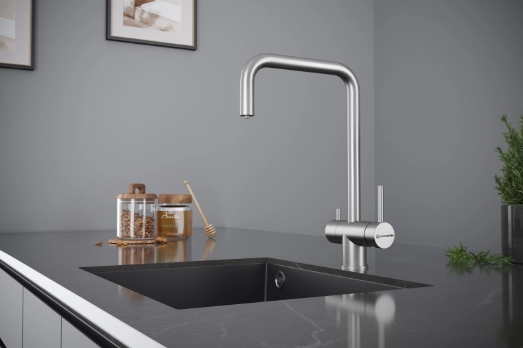 Детальное фото товара: KUCHENSTERN STROM-F, смеситель, нержавеющая сталь