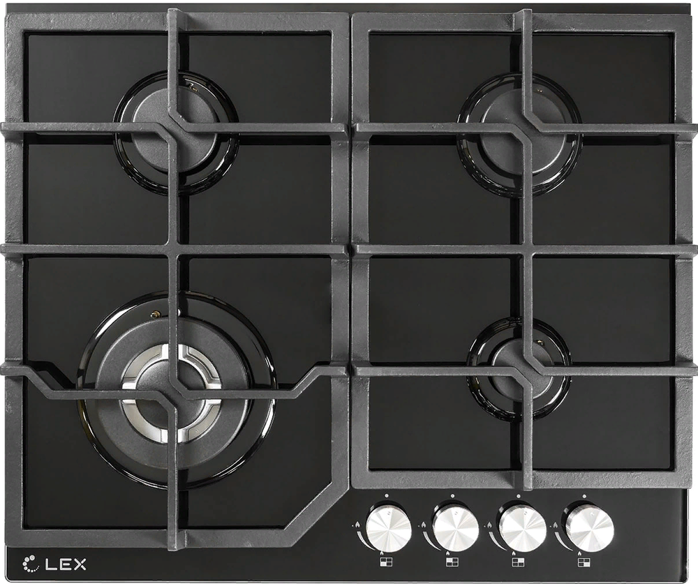 LEX GVG 640-1 BL Детальное фото товара: LEX GVG 640-1 BL газовая поверхность