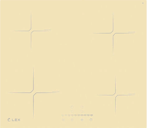 Фото товара: LEX EVI 640-2 IV индукционная поверхность