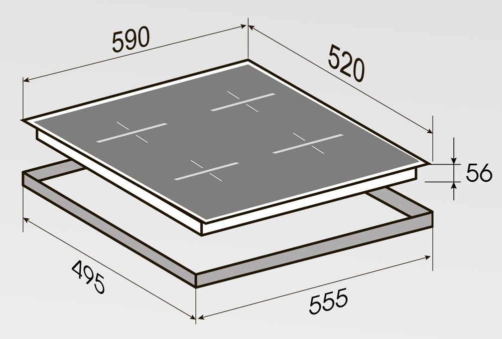 Детальное фото товара: Zigmund & Shtain CI 23.6 B индукционная поверхность