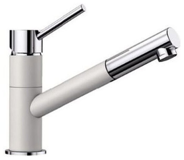 Фото товара: Blanco Kano-S, смеситель, гранит, белый/хром