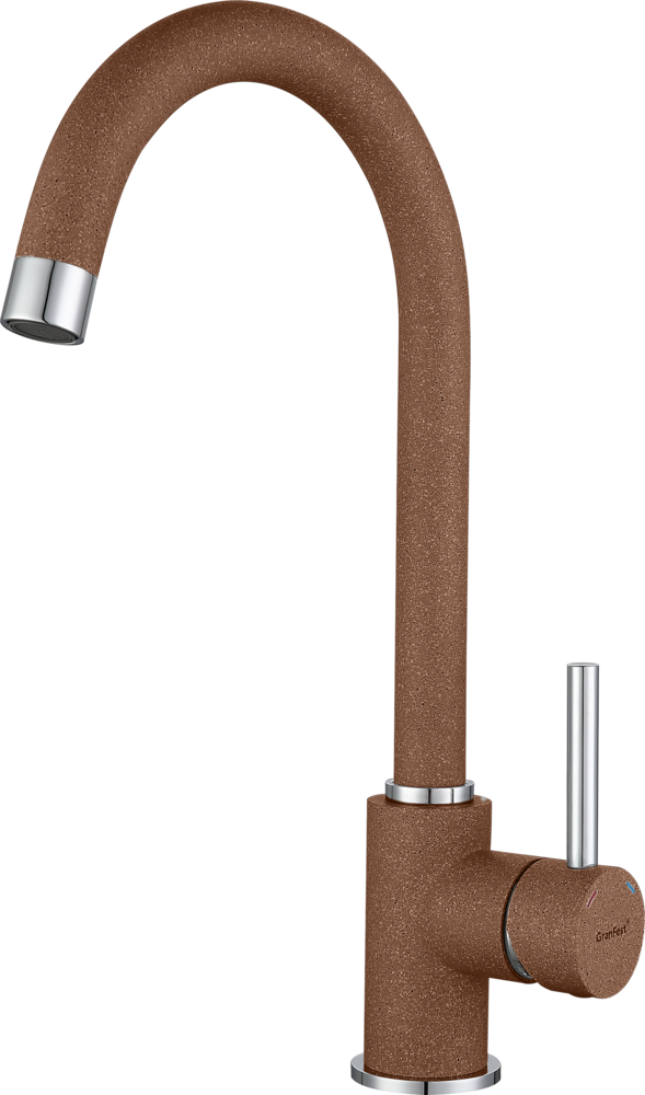 Фото товара: GranFest 3650, смеситель, мрамор, терракот