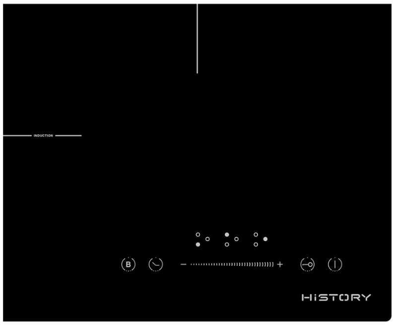 Детальное фото товара: HISTORY HI 4310 BBK индукционная поверхность