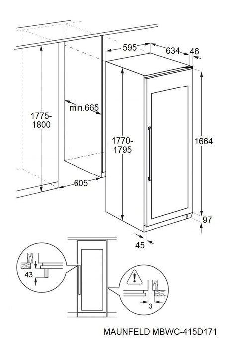 Детальное фото товара: Maunfeld MBWC-415D171