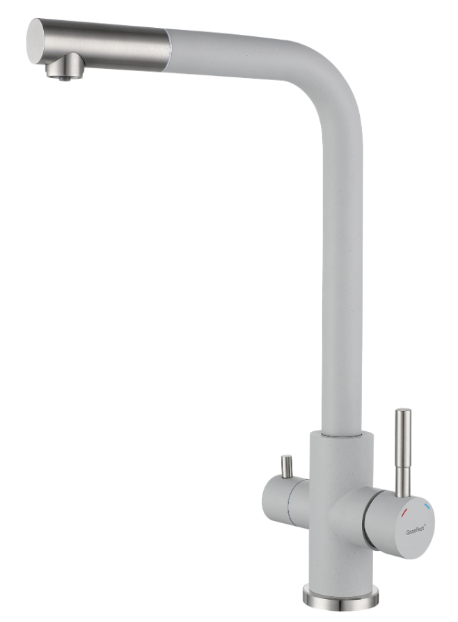 Фото товара: GranFest GF-Z-5421, смеситель, гранит, серый