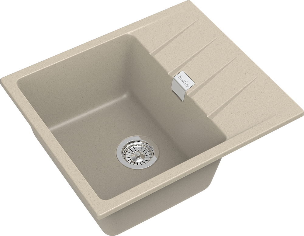 Детальное фото товара: Rivelato RAUM RM-58 beige scuro, мойка, гранит, темно-бежевый