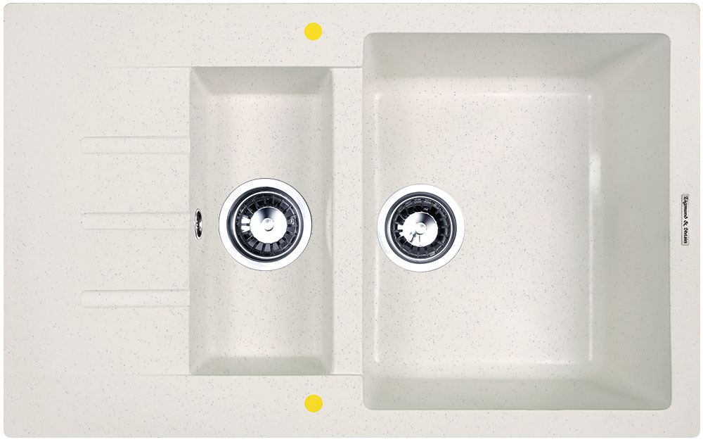 Фото товара: Zigmund & Shtain RECHTECK 775.2, мойка, каменная соль 