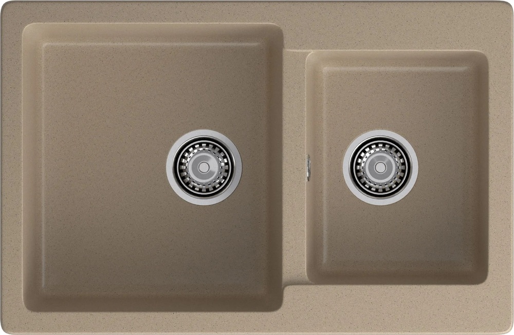 Детальное фото товара: GranFest PRACTIK GF-P-780 K, мойка, мрамор, песочный