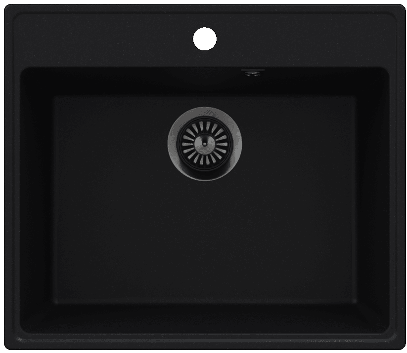 Фото товара: Maunfeld Perla 580 MFQS-580B, мойка, гранит, черный