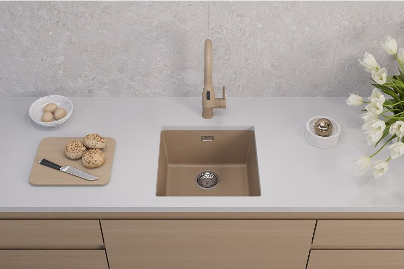 Детальное фото товара: ALVEUS OMNI 20 GRANITAL BEIGE-G55, мойка, гранит, бежевый (в комплекте с сифоном 1145083)