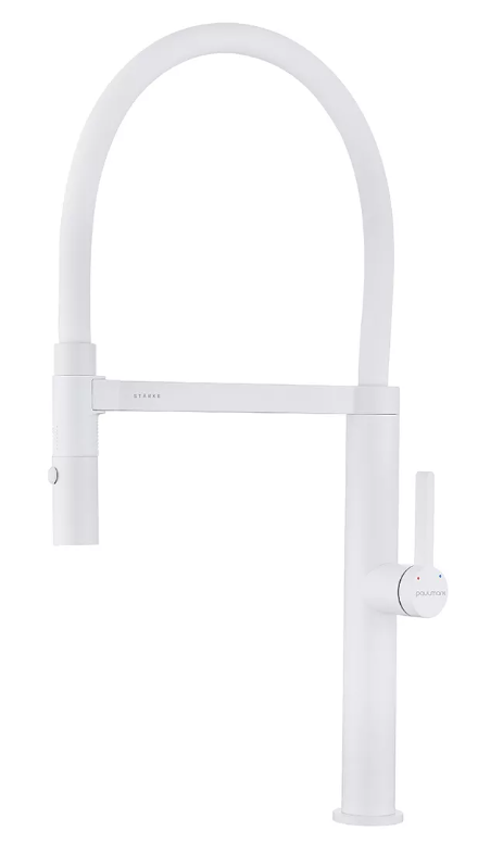 Фото товара: Paulmark LEADER, смеситель, белый матовый