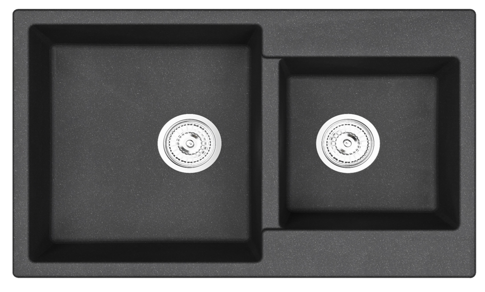 Детальное фото товара: Emar EMQ-2800.Q, мойка, гранит, оникс