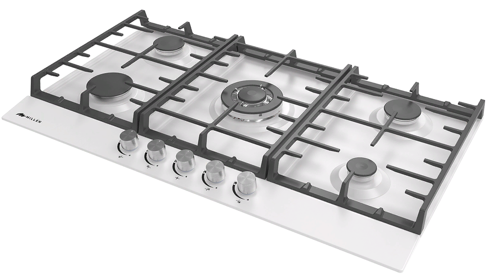 MILLEN MGH 901 WH Детальное фото товара: MILLEN MGH 901 WH газовая поверхность