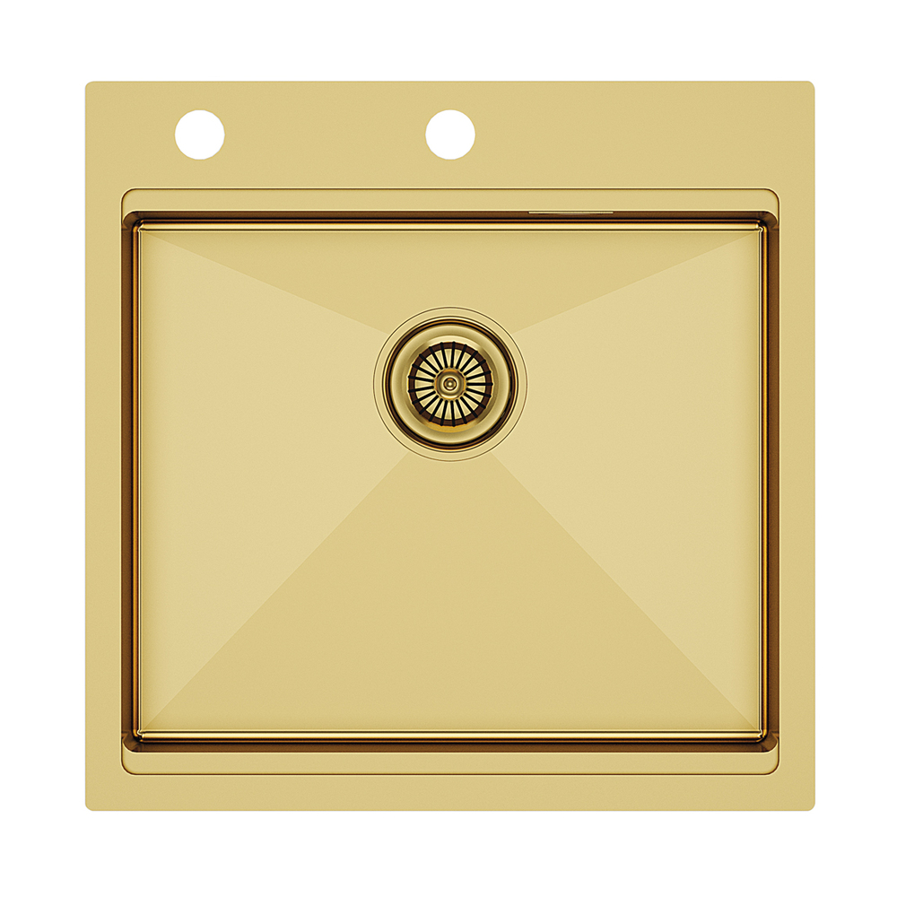 Фото товара: Paulmark KRONER-PRO 51, мойка, нержавеющая сталь, брашированное золото