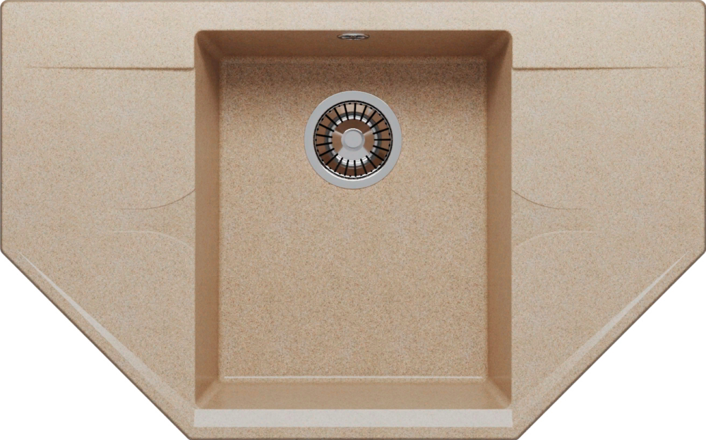 Фото товара: Polygran RIFF-800, мойка, мрамор, песочный 302
