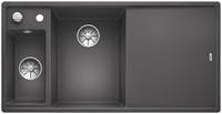 Детальное фото товара: Blanco Axia III 6S, мойка,чаша слева, гранит, темная скала, доска стекло