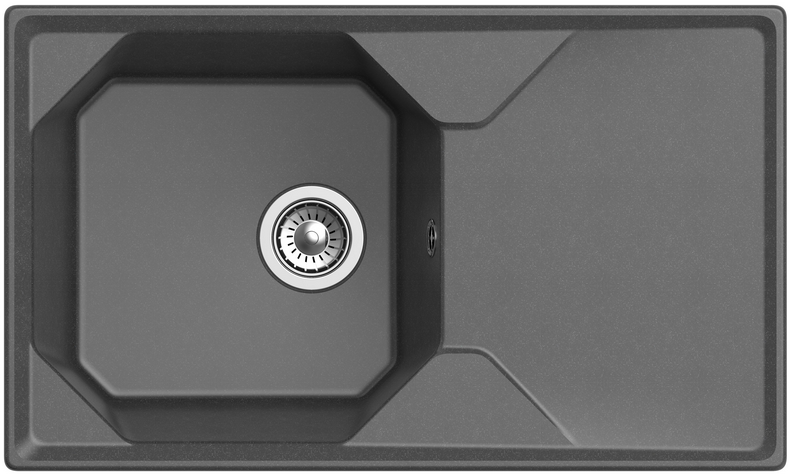 Фото товара: GranFest UNIQUE GF-U-840L, мойка, мрамор, графит