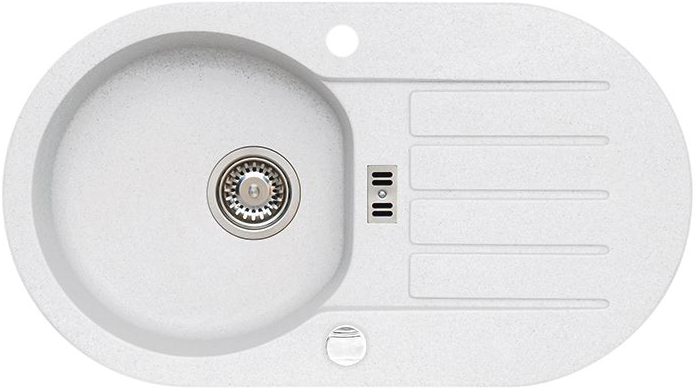 Фото товара: ALVEUS NIAGARA 40 GRANITAL ARCTIC-G11, мойка, гранит, белый (с сифоном 1105297)