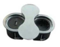 Фото товара: SFL BP8U-2 блок встраиваемый 1 эл. розетка, 1 USB зарядка, нержавеющая сталь