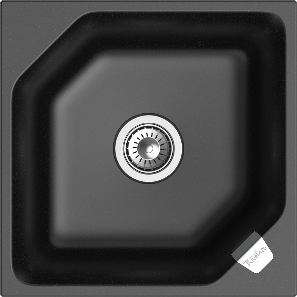 Фото товара: Rivelato LOCUS LS-50 nero, мойка, гранит, черный