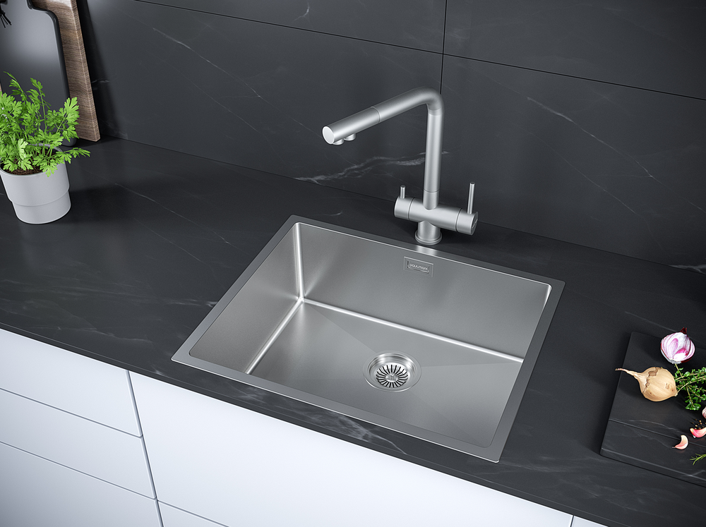 Детальное фото товара: Paulmark NEXT 54 UNI, мойка, нержавеющая сталь брашированная