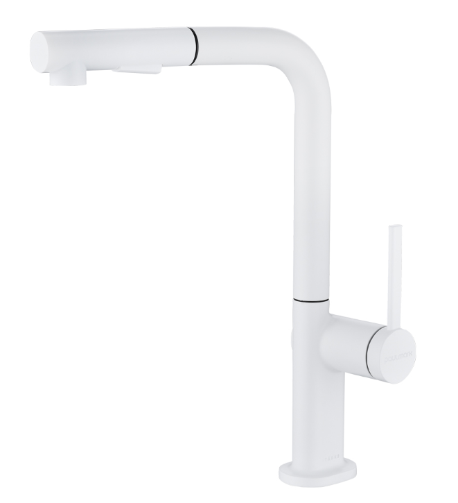 Фото товара: Paulmark NEO, смеситель, белый матовый