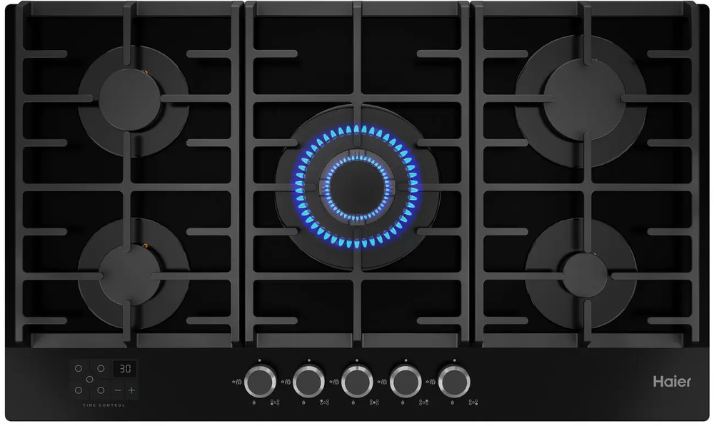 Фото товара: Haier HHX-G95CWSB газовая поверхность