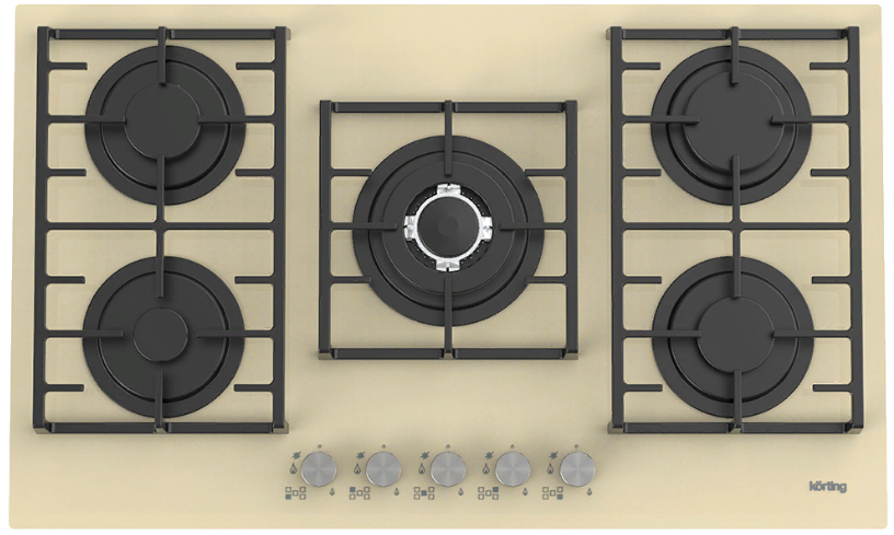Фото товара: Korting HGG 9835 CTB газовая поверхность