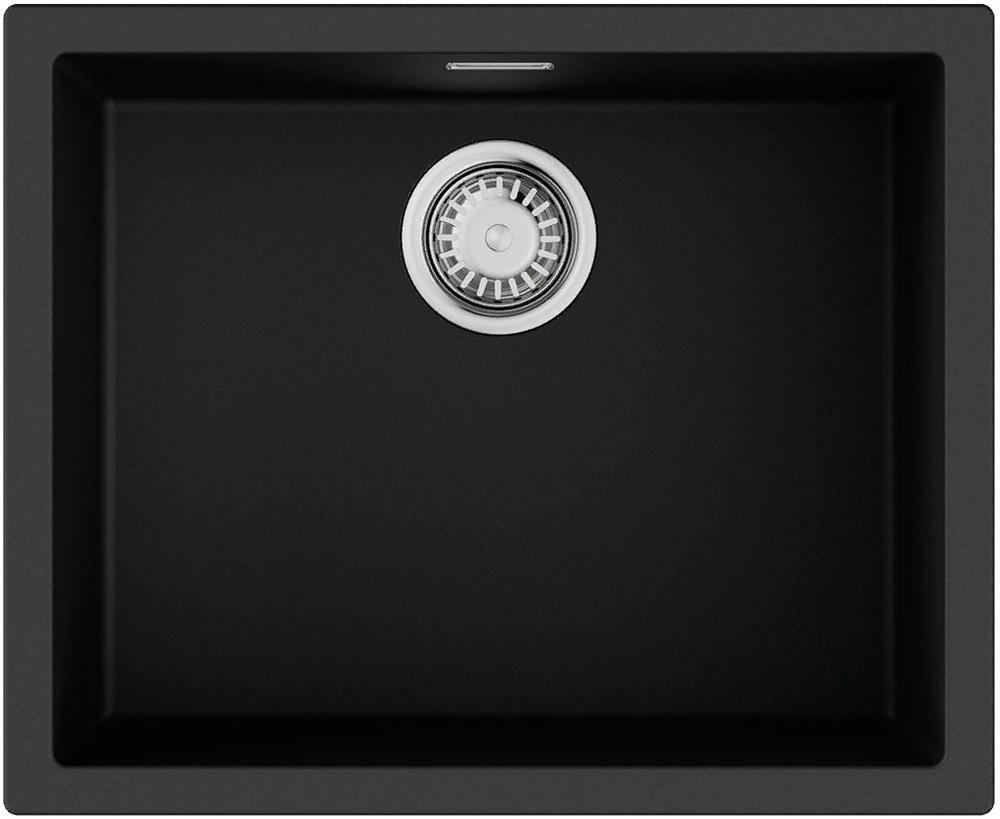 Фото товара: Omoikiri Yamakawa 55T-U/I BL, мойка, гранит, черный