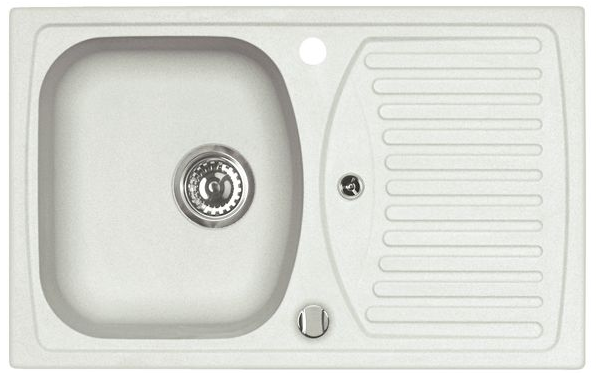 Фото товара: ALVEUS GRANITAL RECORD 30 ARCTIC-G11, мойка, гранит, белый (с сифоном 1113101)