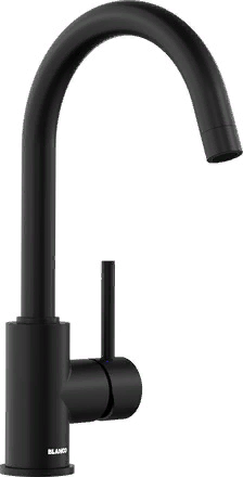 Фото товара: Blanco Mida, смеситель, гранит, черный матовый