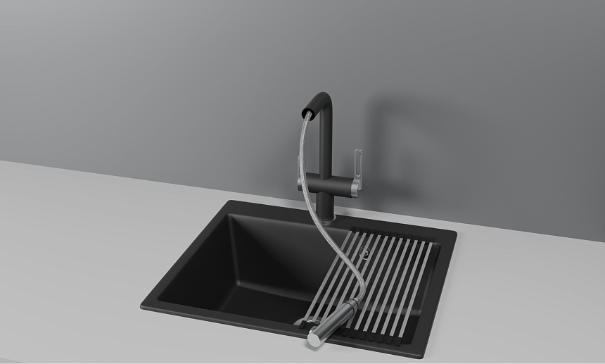 Детальное фото товара: GRANULA 8170 смеситель, гранит, турмалин