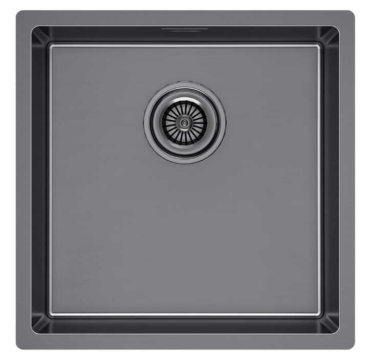 Фото товара: Paulmark LASSAN 44 UNI, мойка, нержавеющая сталь, вороненая сталь
