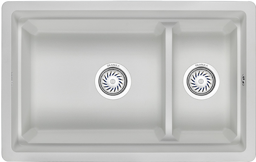 Фото товара: GRANULA 7304U мойка, гранит, арктик (белый)