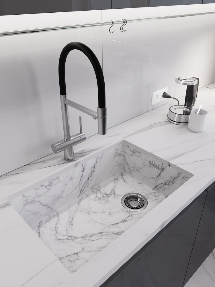 Детальное фото товара: Emar EMB-660(UN) White Elegant, мойка, нержавеющая сталь, белый