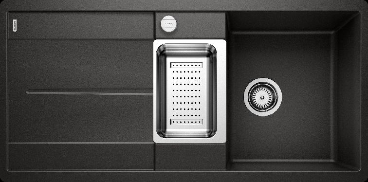 Фото товара: Blanco Metra 6S-F, мойка, гранит, черный