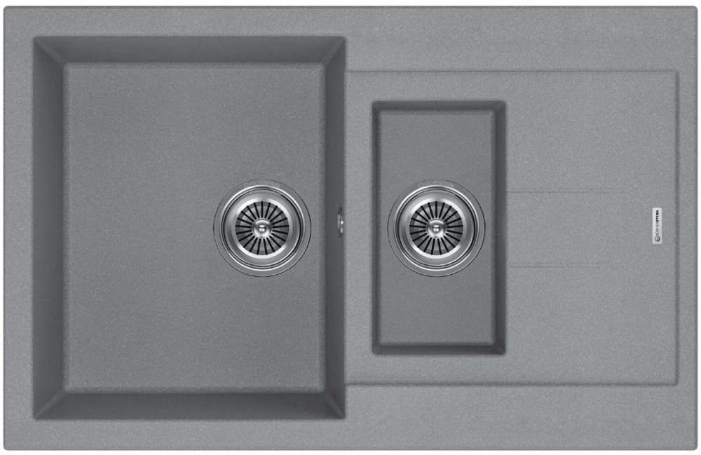 Фото товара: KUCHENSTERN PLAT 60-2, мойка, гранит, титан