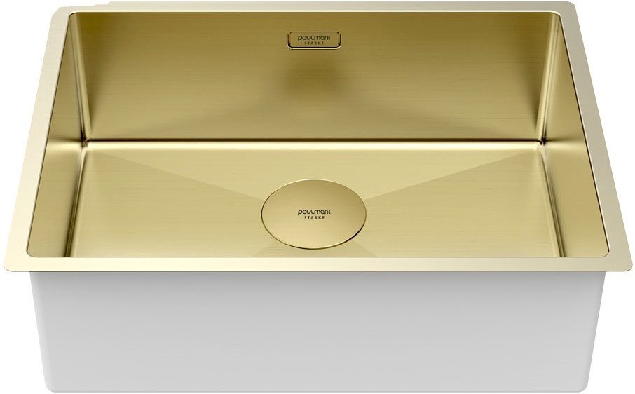 Детальное фото товара: Paulmark NEXT 58 UNI, мойка, нержавеющая сталь, светлое золото